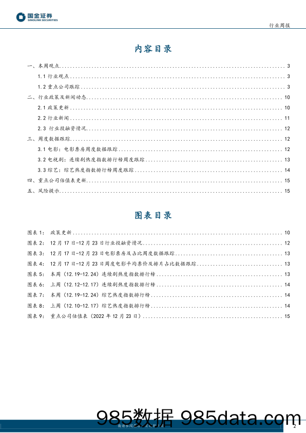 传媒互联网产业行业研究：静待疫后行业业绩修复，关注优质内容上线_国金证券插图1