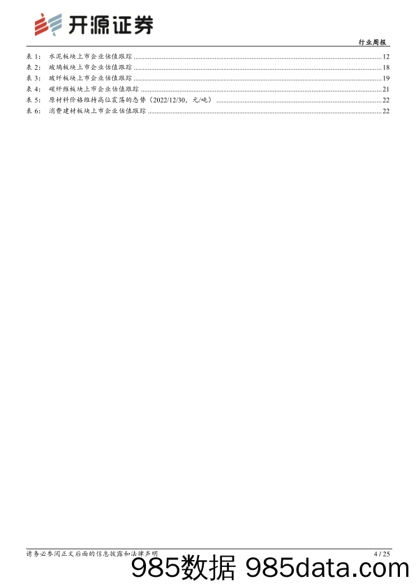 建筑材料行业周报：保交楼政策主线&疫情宽松延续，建材继续向上可期_开源证券插图3