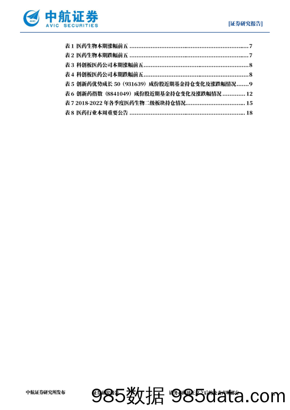 医药生物行业周报：行业景气度上行，创新药迎来春天_中航证券插图4