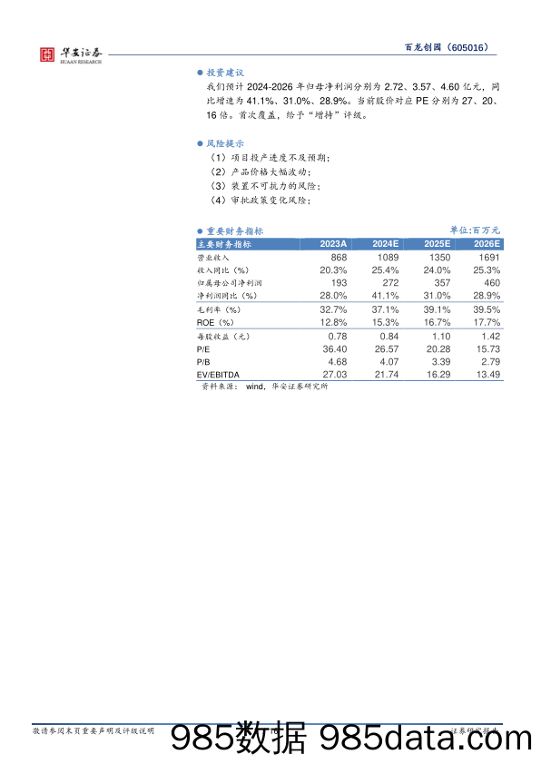 百龙创园-605016.SH-功能糖产能稳步提升，泰国基地打开成长空间-20240615-华安证券插图1