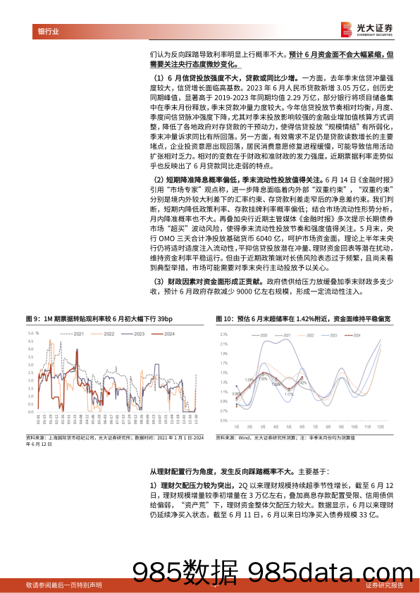 银行业理财月度观察(2024年6月)：6月理财“季末回表”的复盘与展望-240616-光大证券插图3