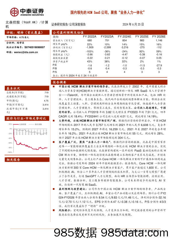 北森控股(9669.HK)国内领先的HCMSaaS公司，聚焦“业务人力一体化”-240625-中泰证券插图