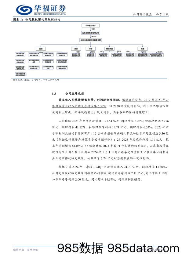 山东出版(601019)区域出版龙头主业挺拔，分红比例再创新高-240626-华福证券插图3