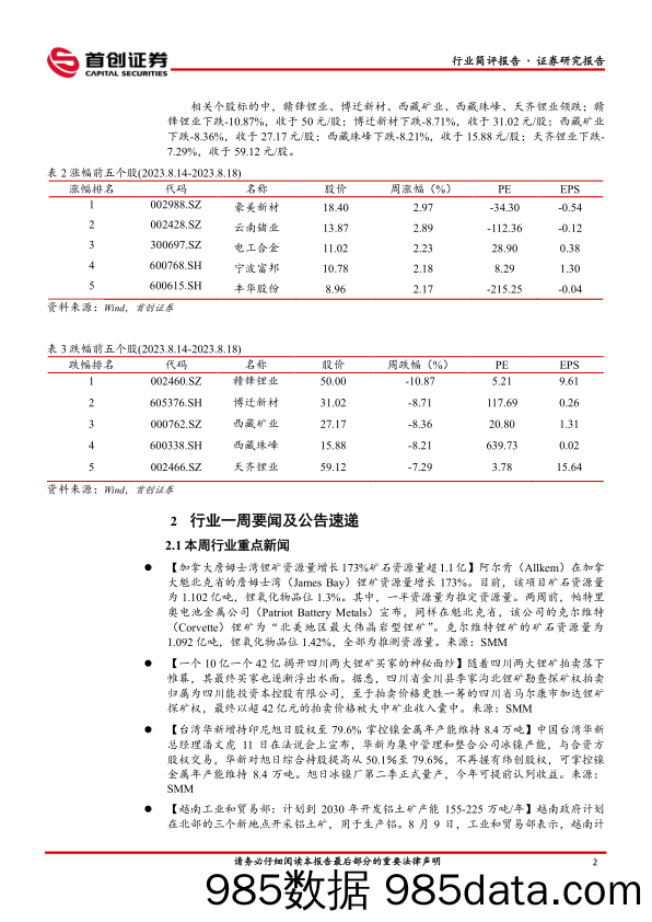 有色行业周报：央行意外降息&持续低库存 铜铝料保持高位运行_首创证券插图4