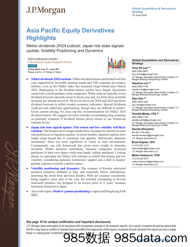 JPMorgan-Asia Pacific Equity Derivatives Highlights Nikkei dividends ...-108738562