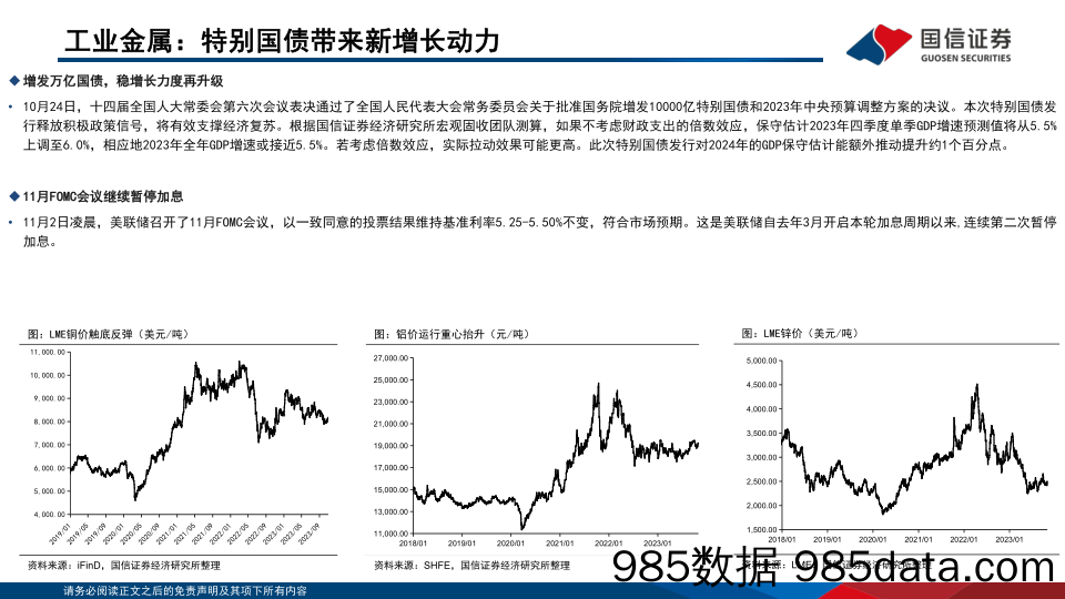 金属行业11月投资策略：宏观边际改善，看好工业金属_国信证券插图4