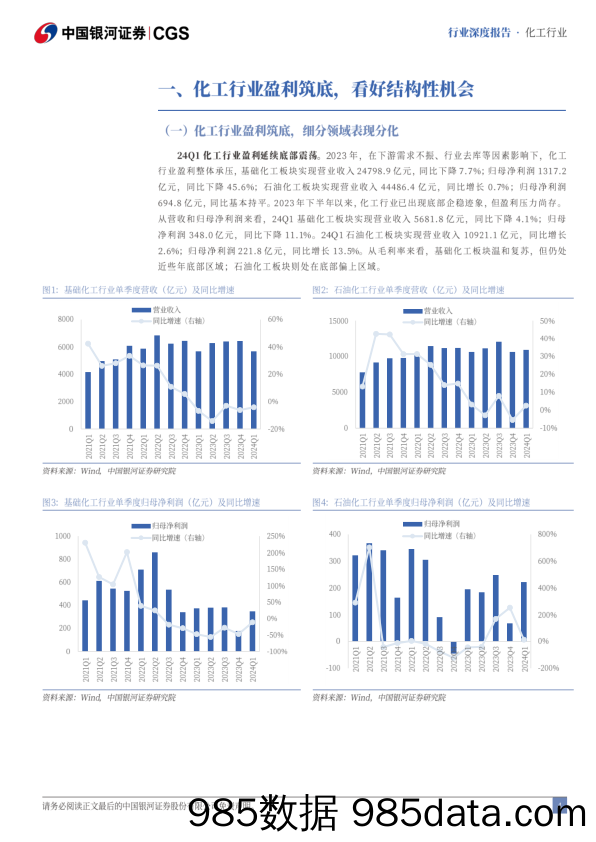 化工行业2024年度中期策略报告：盈利筑底，重视成长属性标的布局-240622-银河证券插图3