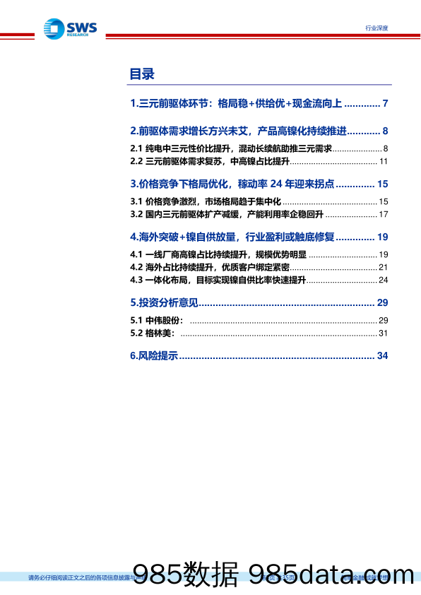 电力设备行业对三元前驱体行业的研究：历经沉淀，三元前驱体焕新而生-240626-申万宏源插图2