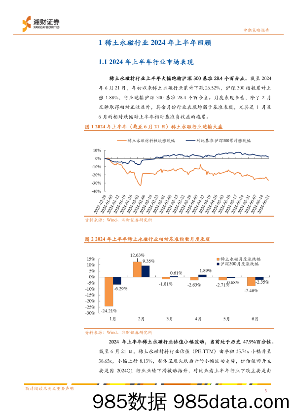 稀土永磁行业2024年中期策略：磨底阶段，蓄势待时-240625-湘财证券插图4