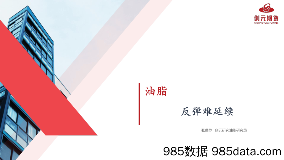 油脂：反弹难延续-20240205-创元期货