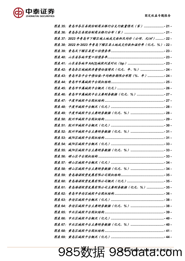 固定收益专题报告：走近山东城投——青岛篇-240629-中泰证券插图3