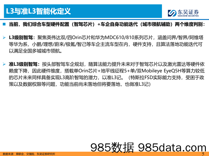 汽车与零部件行业汽车智能化6月报：华为ADS+3.0上车在即，战略看好L3智能化-240630-东吴证券插图4