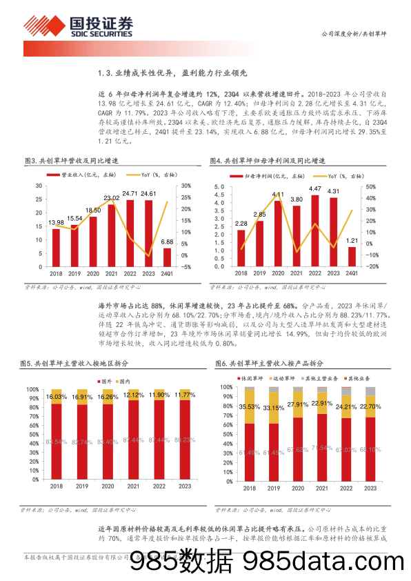 共创草坪(605099)全球人造草坪龙头，海外产能布局领先-240709-国投证券插图5