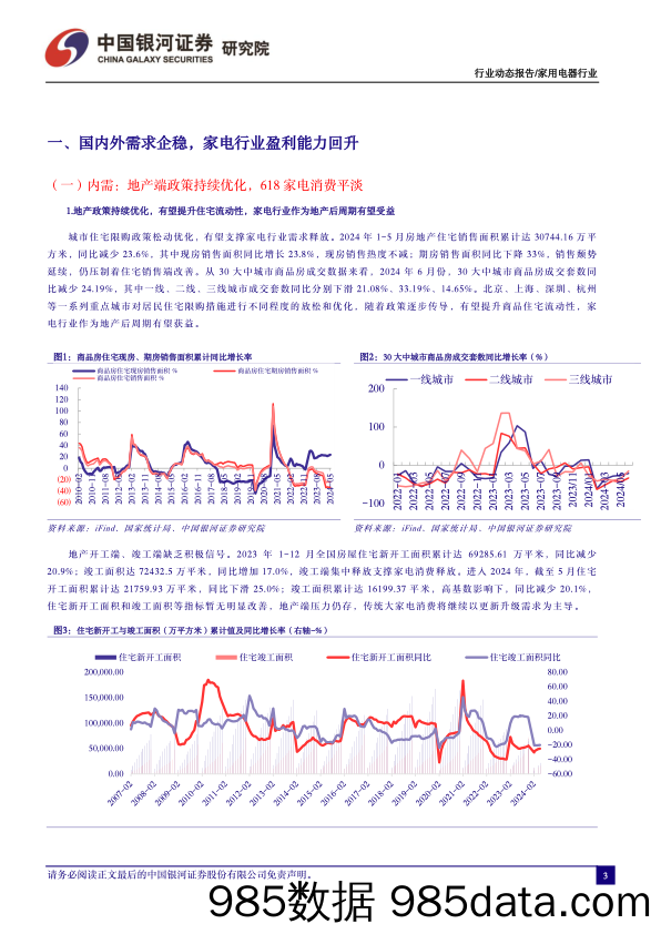 家电行业6月动态跟踪：板块估值回落，龙头标的配置价值突显-240704-银河证券插图2