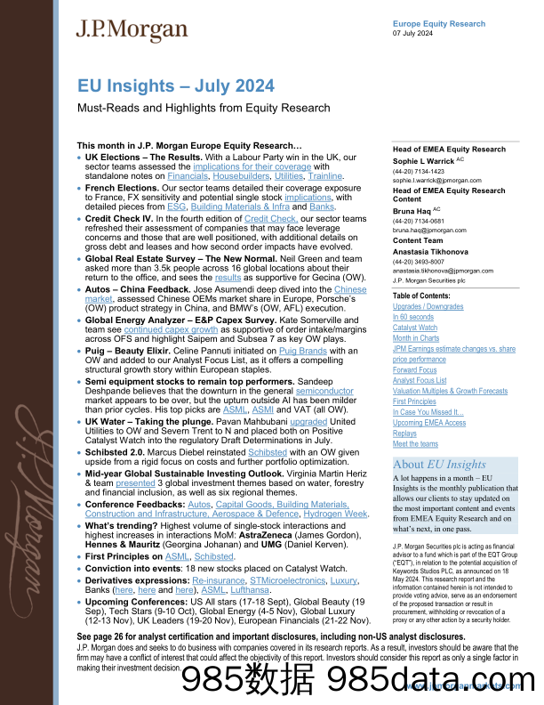 JPMorgan-EU Insights – July 2024 Must-Reads and Highlights from Equit...-109074057