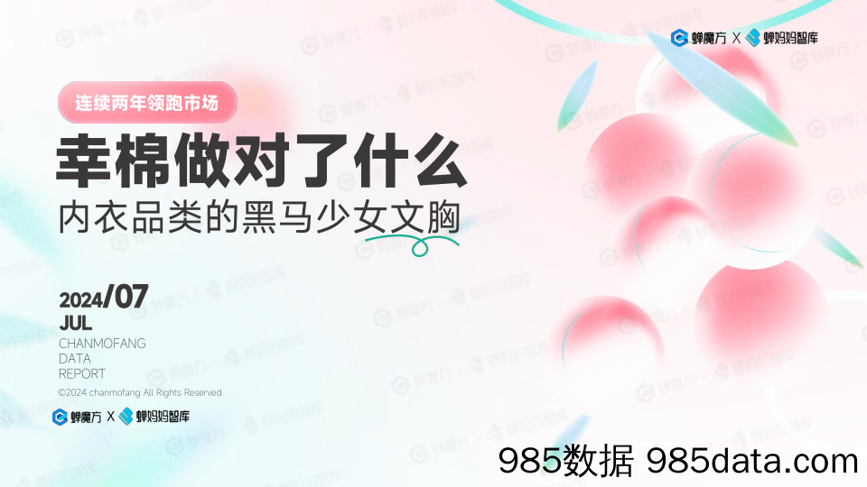 蝉妈妈：2024幸棉品牌拆解报告