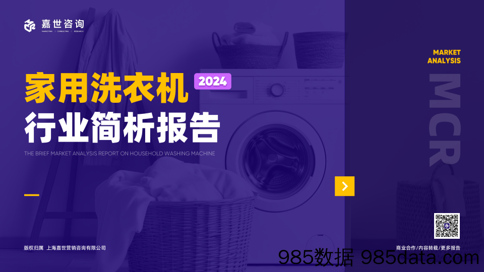 2024家用洗衣机行业简析报告-嘉世咨询