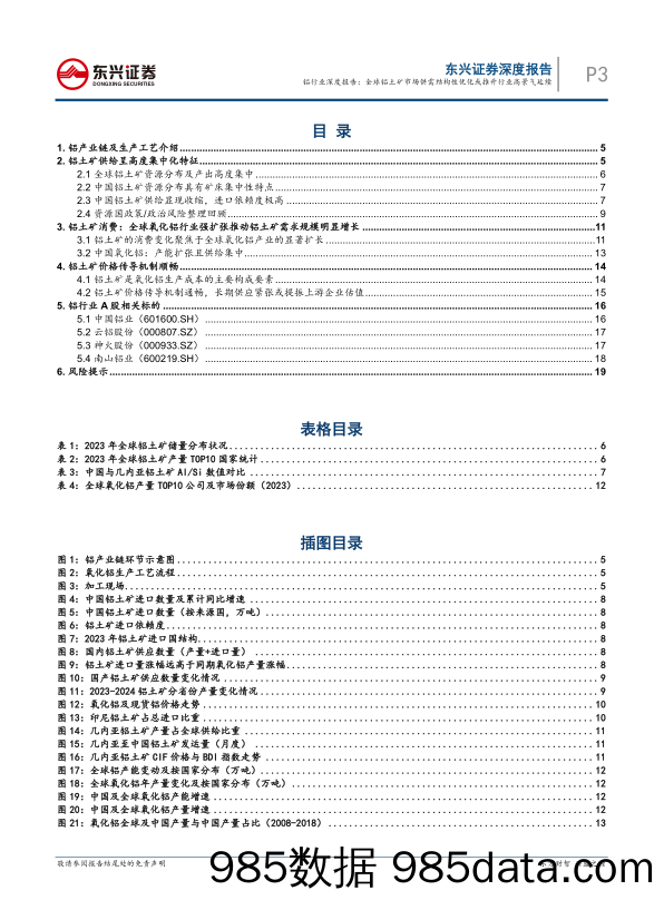 铝行业深度报告：全球铝土矿市场供需结构性优化或推升行业高景气延续-240712-东兴证券插图2