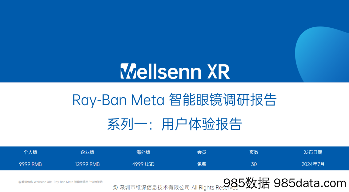 Ray-Ban+Meta+智能眼镜调研报告