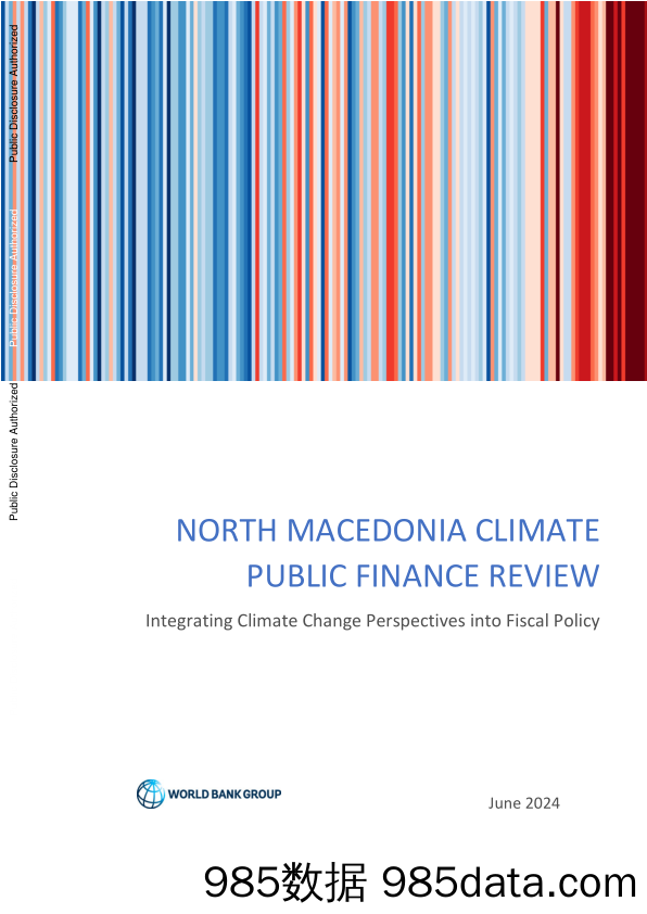 世界银行-北马其顿气候-公共财政评论：将气候变化观点纳入财政政策（英）-2024.6