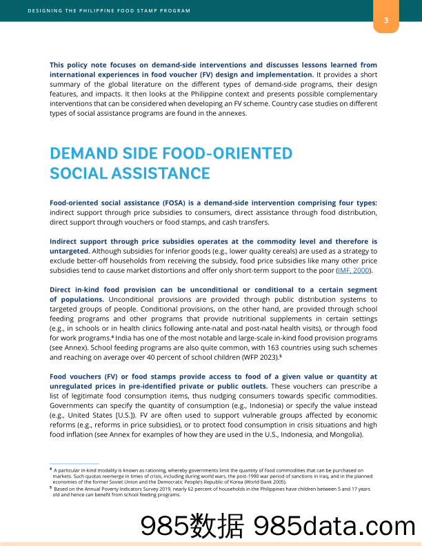 世界银行-设计菲律宾食品券计划：政策说明（英）-2024插图3