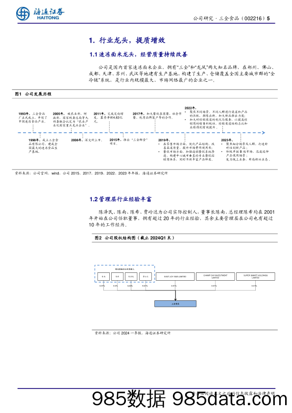 三全食品(002216)公司研究报告：面米龙头，提质增效焕新机-240725-海通证券插图4