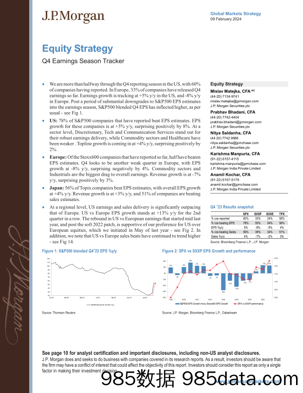 JPMorgan-Equity Strategy Q4 Earnings Season Tracker-106432835插图