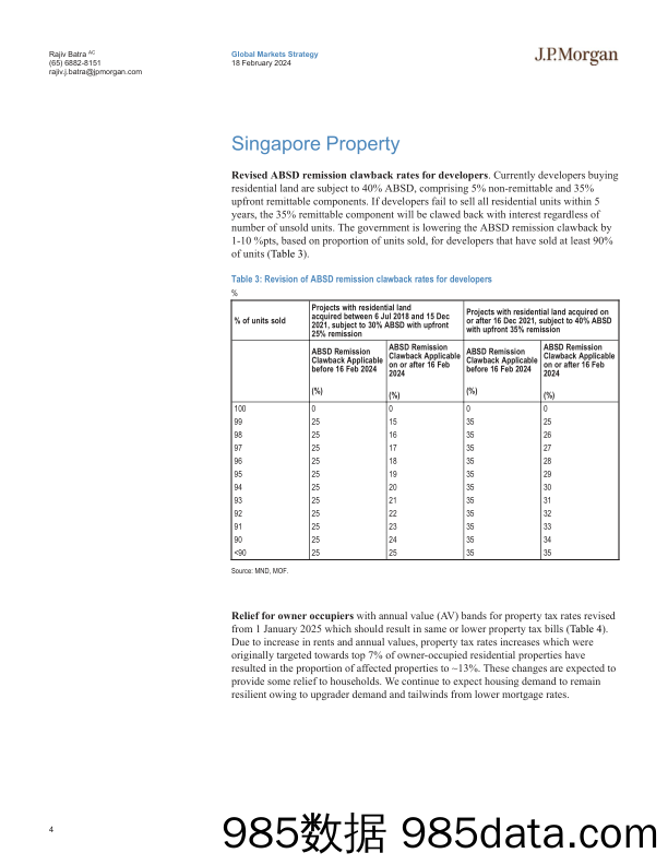 JPMorgan-Singapore Equity Strategy 2024 Budget – Tackling immediate c…-106570538插图3