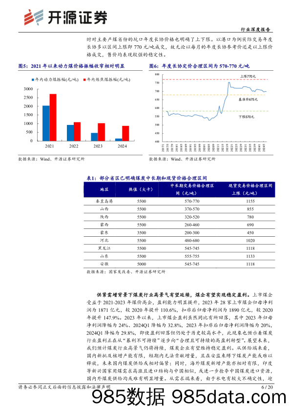 煤炭开采行业深度报告：煤炭黄金时代2.0，向合理且可持续高盈利转型-240725-开源证券插图6