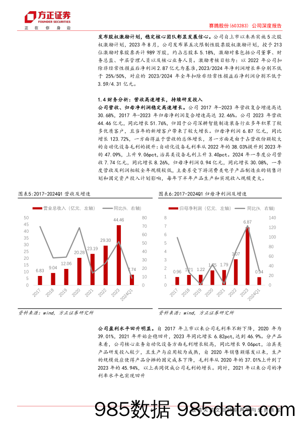 赛腾股份(603283)公司深度报告：AI驱动景气周期，3C%26半导体双双受益-240722-方正证券插图6