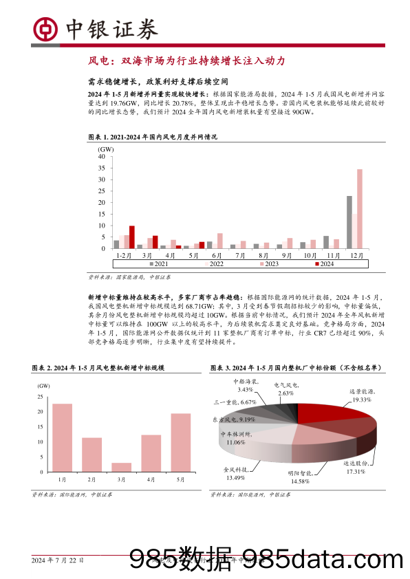 风电及电网设备行业2024年中期策略：扬帆出海正当时，乘风破浪再启航-240722-中银证券插图3