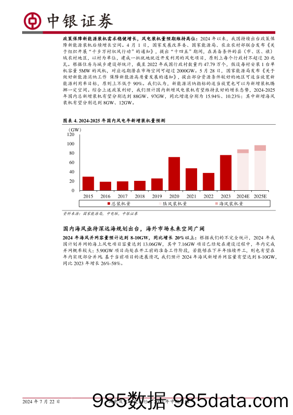 风电及电网设备行业2024年中期策略：扬帆出海正当时，乘风破浪再启航-240722-中银证券插图4