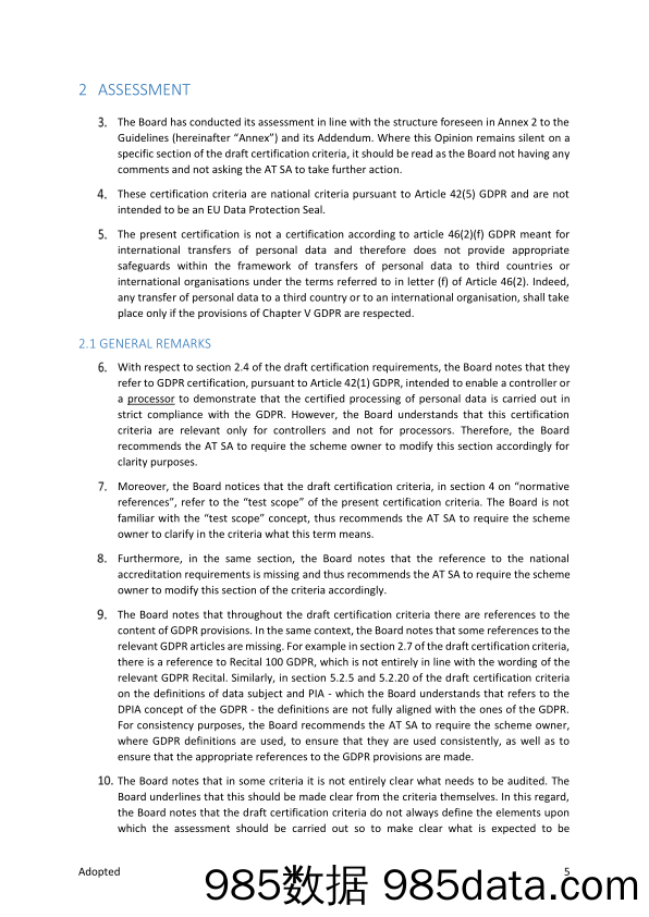 关于奥地利监管机构关于DSGVO zt GmbH认证标准的决定草案的第18-2024号意见插图4