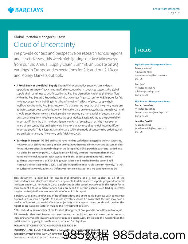 Barclays_Global_Portfolio_Manager_s_Digest_Cloud_of_Uncertainty插图