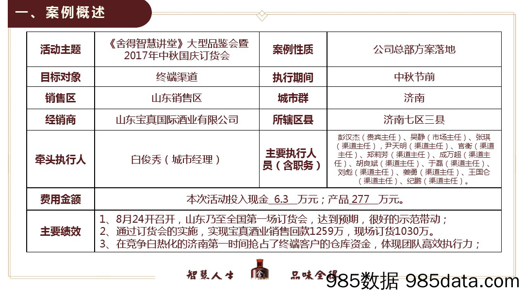 【酒类策划】2017年舍得酒中秋订货会暨大型品鉴会插图1