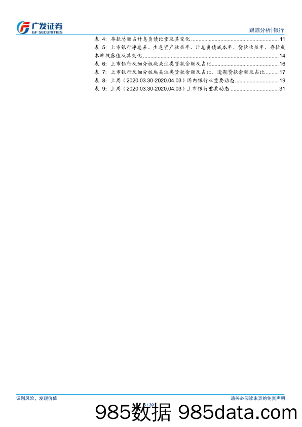 【金融银行债券-研报】银行行业跟踪分析：预计行业盈利增速继续放缓，不良率或小幅反弹-20200406-广发证券插图5