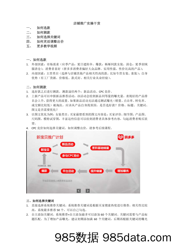 【拼多多运营】042 必读实操干货-运营带你玩转店铺推广