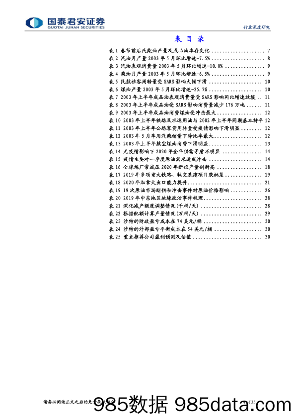 【疫情对行业影响】石油与天然气行业2020年原油价格展望：疫情增加油价波动率，下半年价格中枢好于上半年-20200214-国泰君安插图3