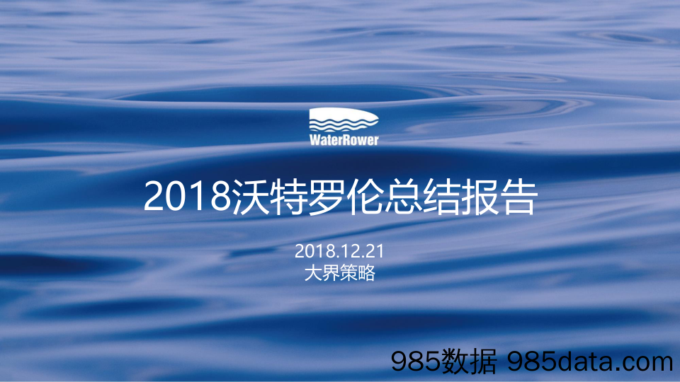 【年度策划】2018沃特罗伦年度总结报告