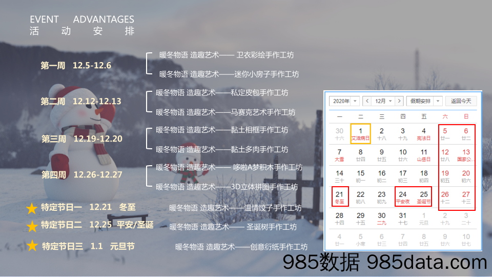 20201229-2020地产项目十二月暖场系列“暖冬物语 造趣艺术”活动策划方案插图4