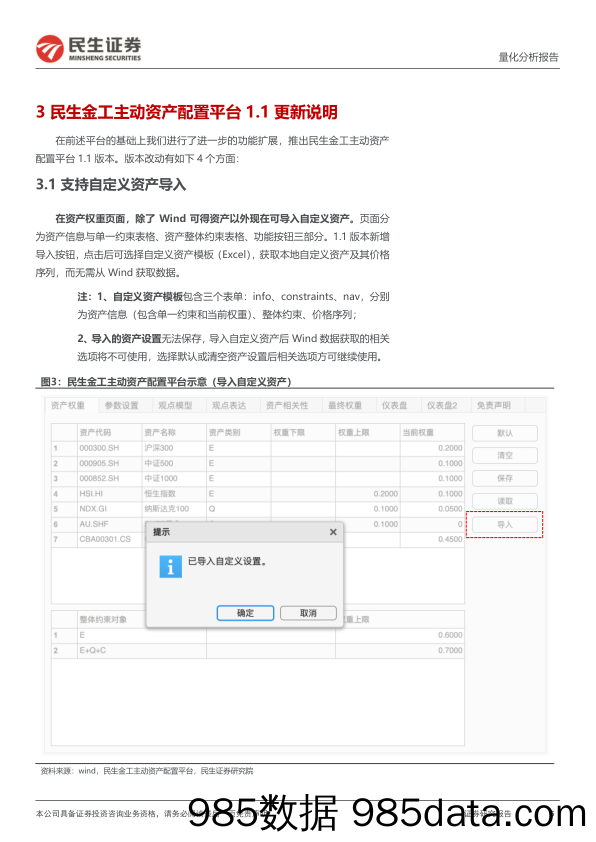 量化分析报告：民生金工资产配置平台1.1更新：加入资产观点模型-20240228-民生证券插图4