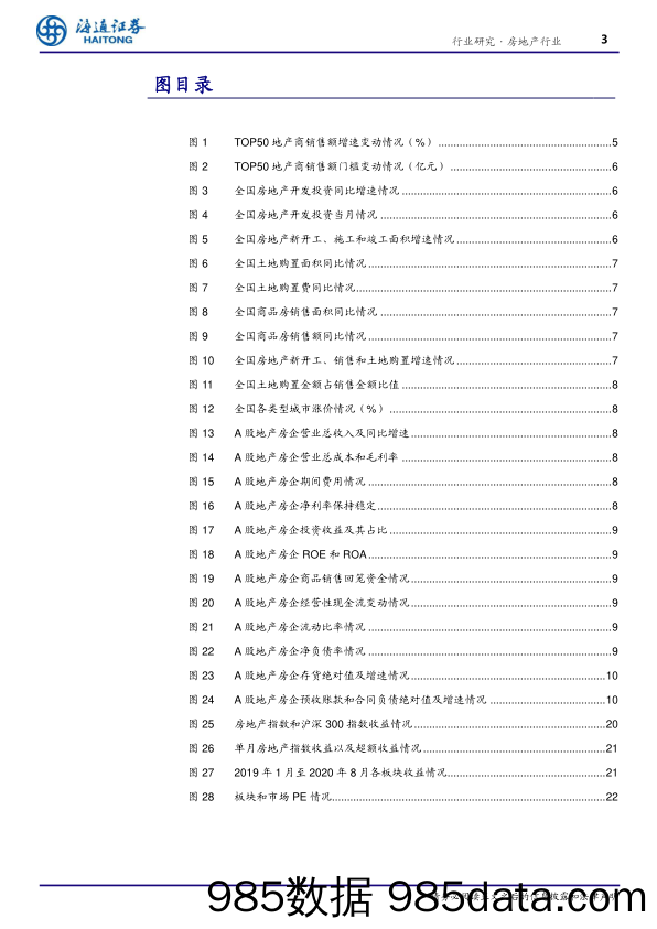 【地产最新研报】房地产行业1H2020综述：行业集中度保持高水平，多数指标回升-20200908-海通证券插图2