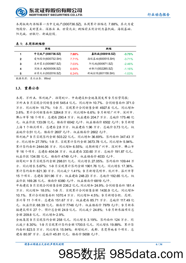 【地产最新研报】房地产行业：国庆假期新房销售同比持平，9月房企销售高基数下延续高增-20201015-东北证券插图5