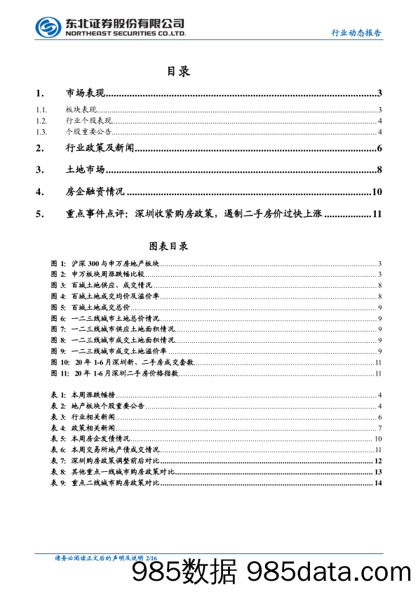 【地产最新研报】房地产行业：深圳收紧购房政策，6月房地产数据继续改善-20200722-东北证券插图1