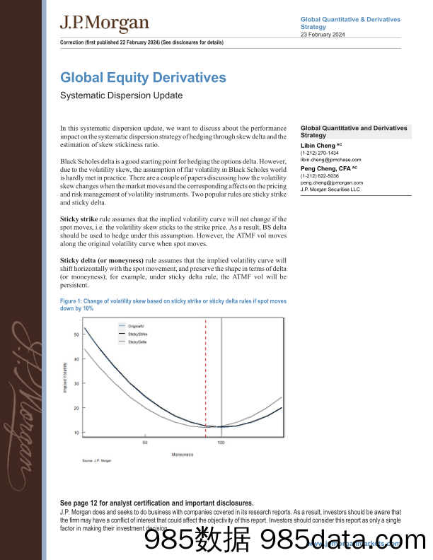 JPMorgan-Global Equity Derivatives Systematic Dispersion Update-106650871