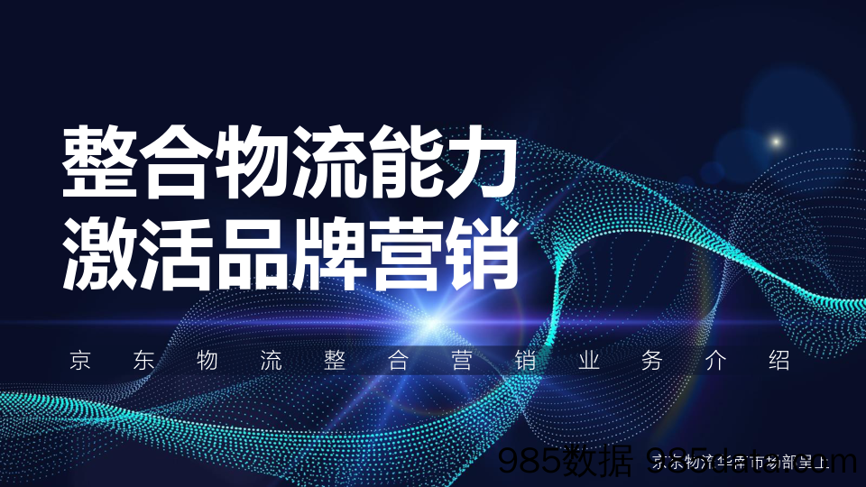 【电商策划】2019京东物流营销