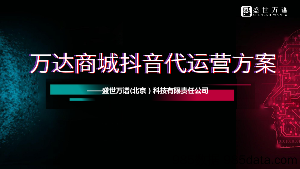 【营销案例】20200406-2019万达商场企业抖音代运营方案