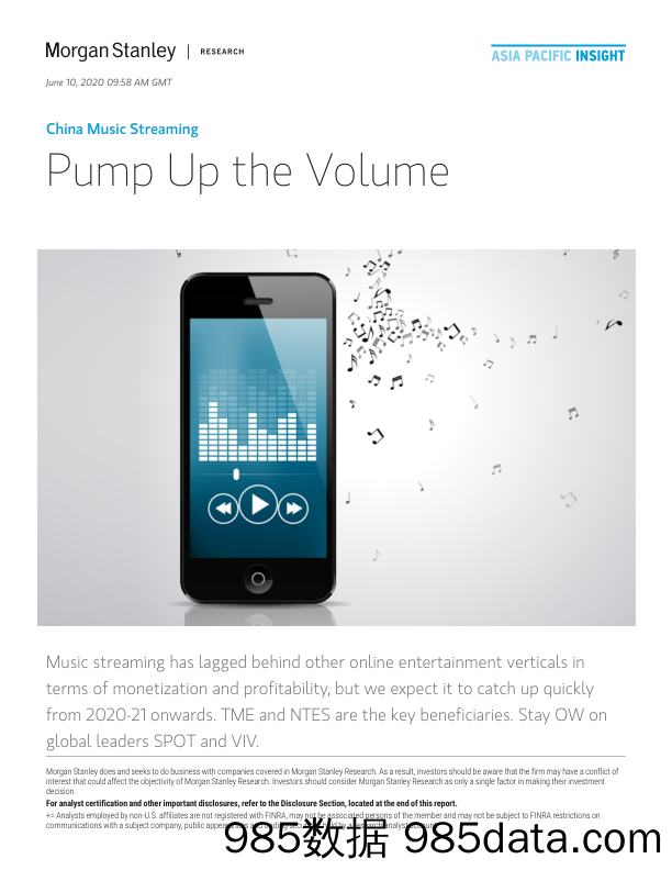 【广告传媒-研报】摩根士丹利-中国-媒体行业-中国音乐流媒体：加大音量-2020.6.10