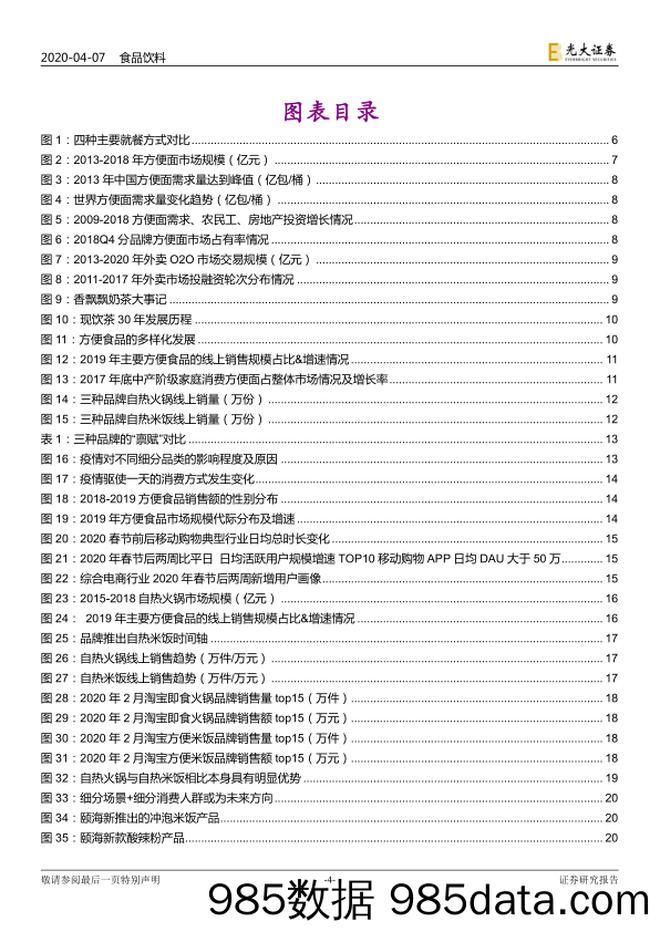 【食品饮料】食品饮料行业疫情改变生活系列报告一：“方便”即市场，触键再出发-20200407-光大证券插图3