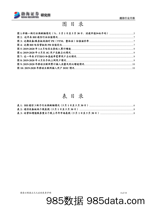 【5G市场研报】通信行业月报：5G建设确定性强，调整不改长期趋势看好-20200607-渤海证券插图3